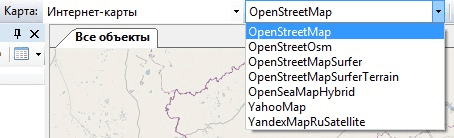 Выбор карты